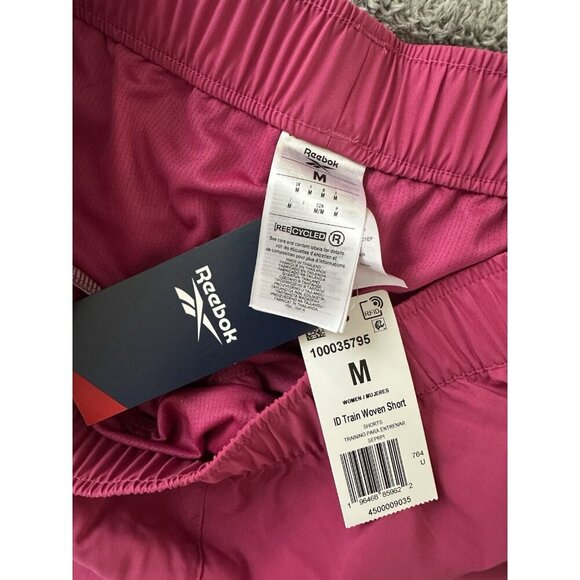 Reebok Womens ID Train Woven Short Pink Size  Medium New - Picture 5 of 12